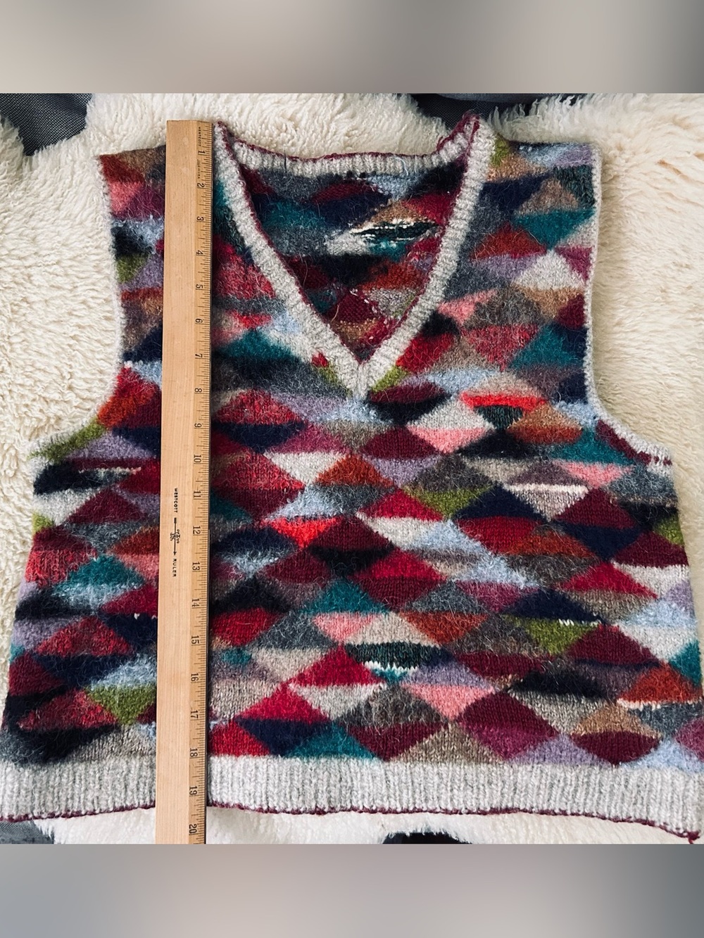 Retro Wool Sweater Vest - Picture 5 of 5